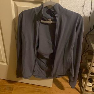 Blueish gray colored zip up jacket